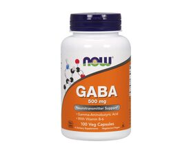 Gaba &amp; B6-500mg,100 Vcaps (Now Foods)