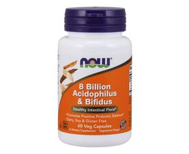 8 Billion Acidophilus &amp; Bifidus 60Vcaps (Now Foods)