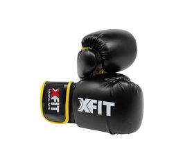 Boxing Gloves PU Black/Yellow (BVK-001) (X-Fit)