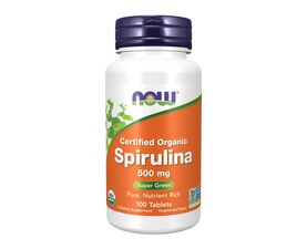 Spirulina 500 mg, 100 tabs (Now foods)