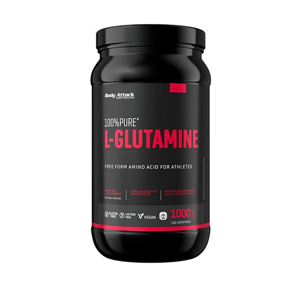 100% Pure L-Glutamine, 1000g (Body Attack)